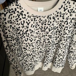 Cheetah Crew neck sweatshirt.